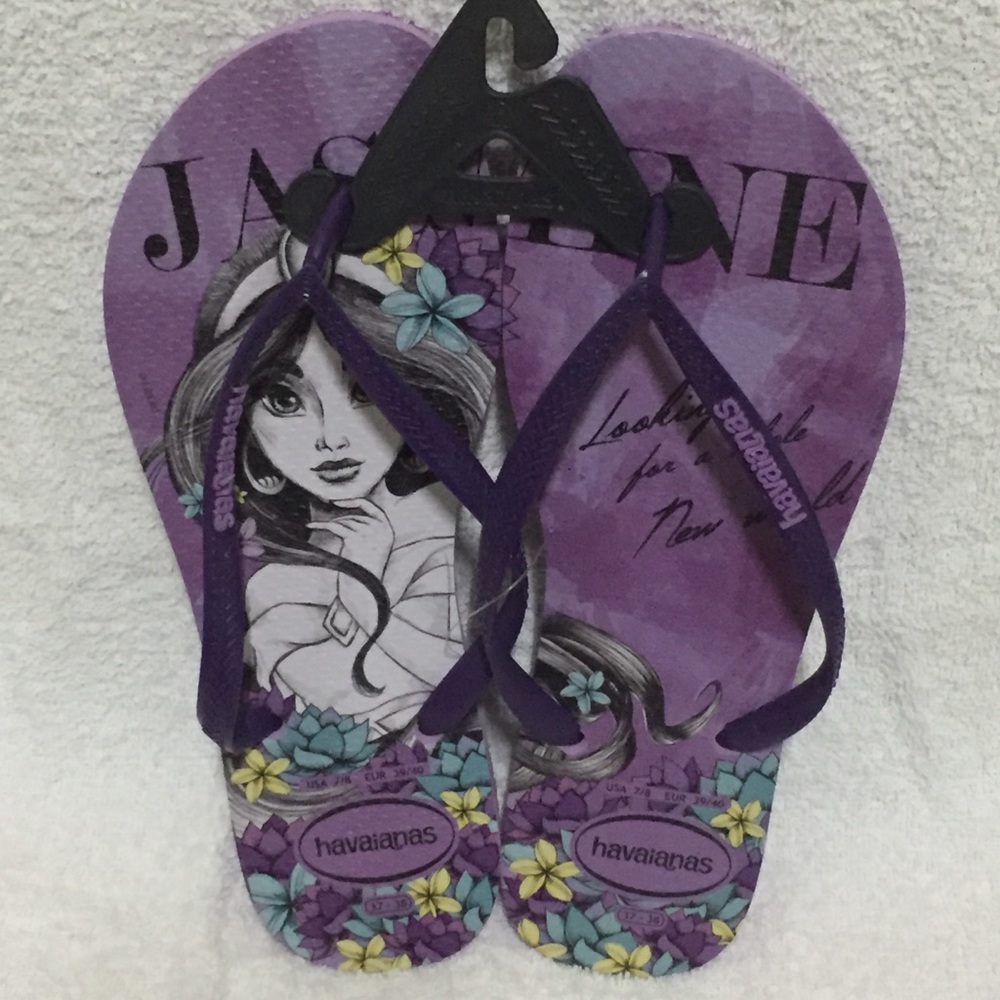 Havaianas Jasmine Disney Aladdin Princess Size 7/8